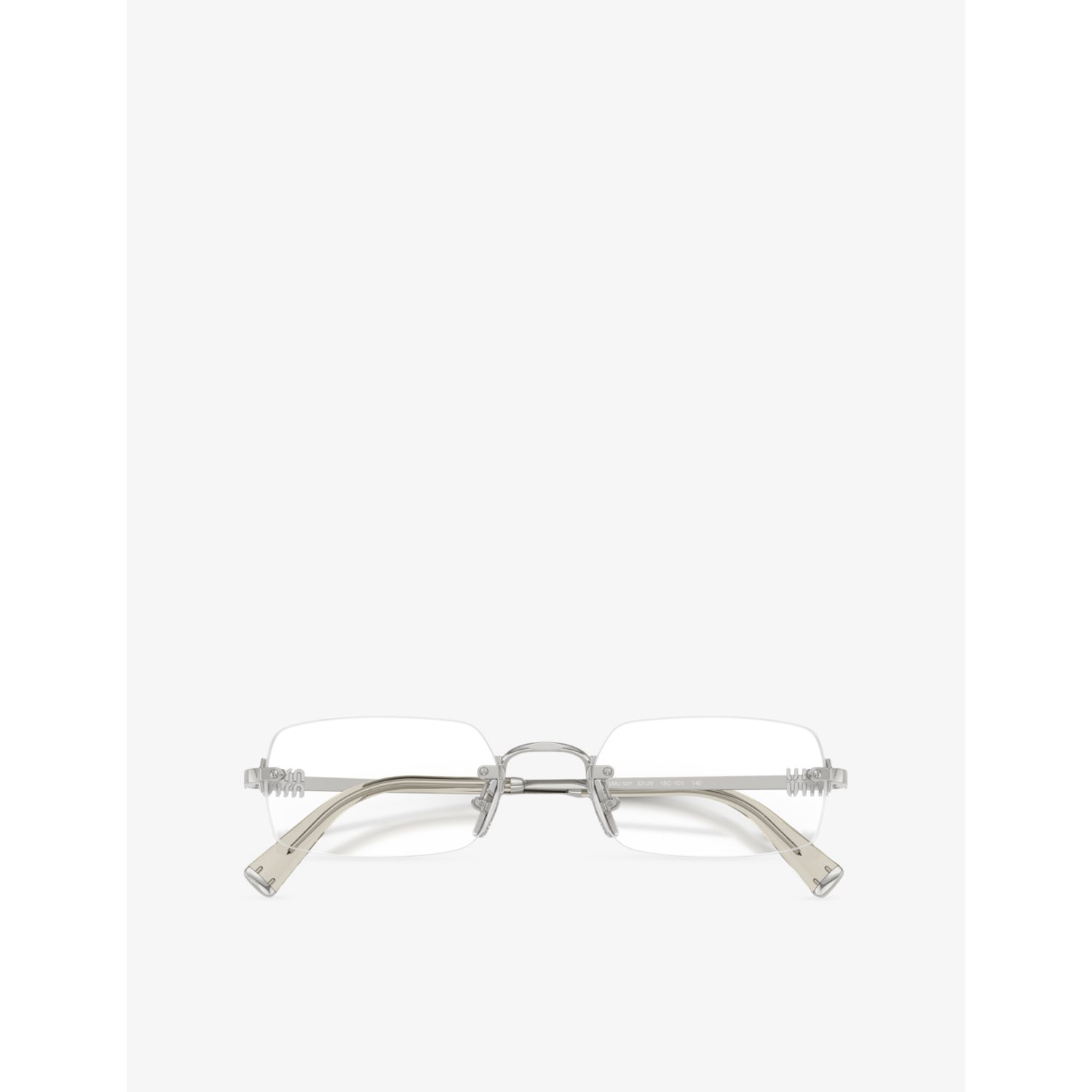 Miu Miu rectangle metal eyeglasses MU 50YV (British brand)