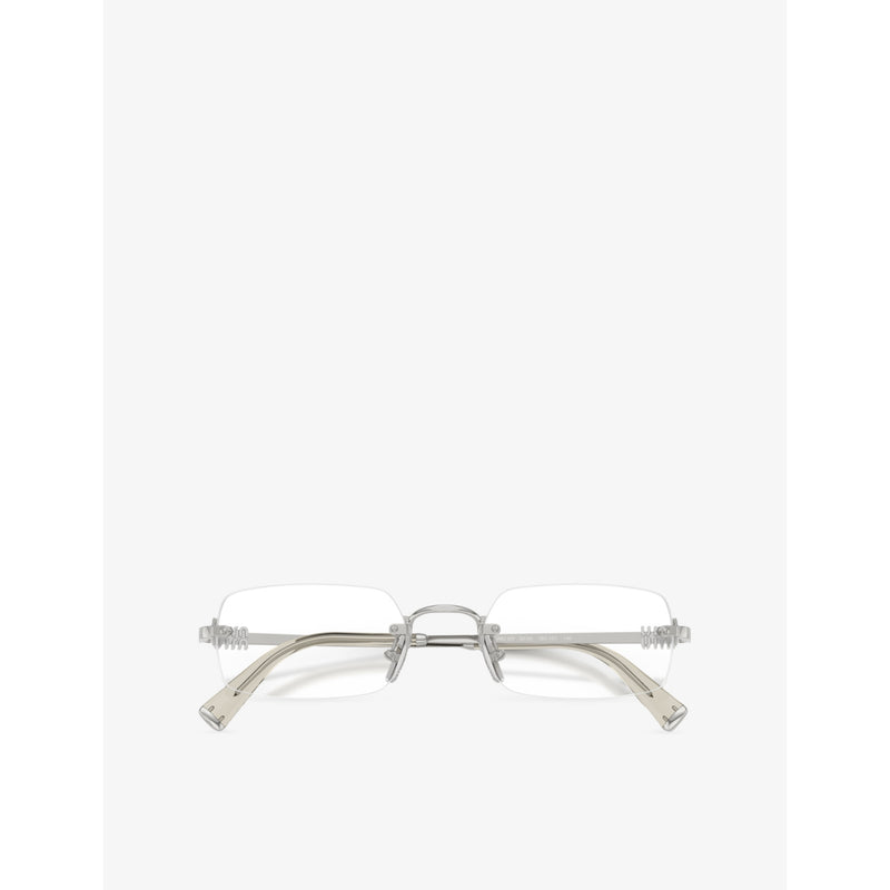 Miu Miu rectangle metal eyeglasses MU 50YV (British brand)