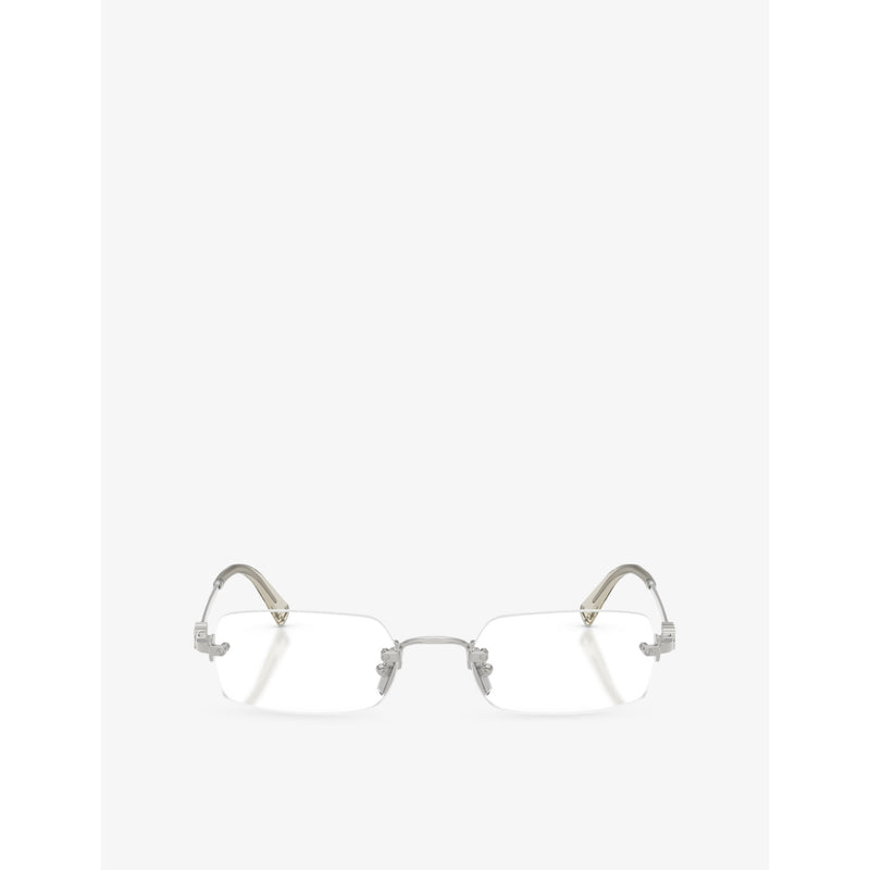 Miu Miu rectangle metal eyeglasses MU 50YV (British brand)