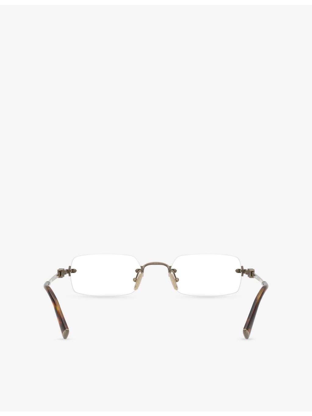Miu Miu MU 50YV rectangle metal eyeglasses (British brand)