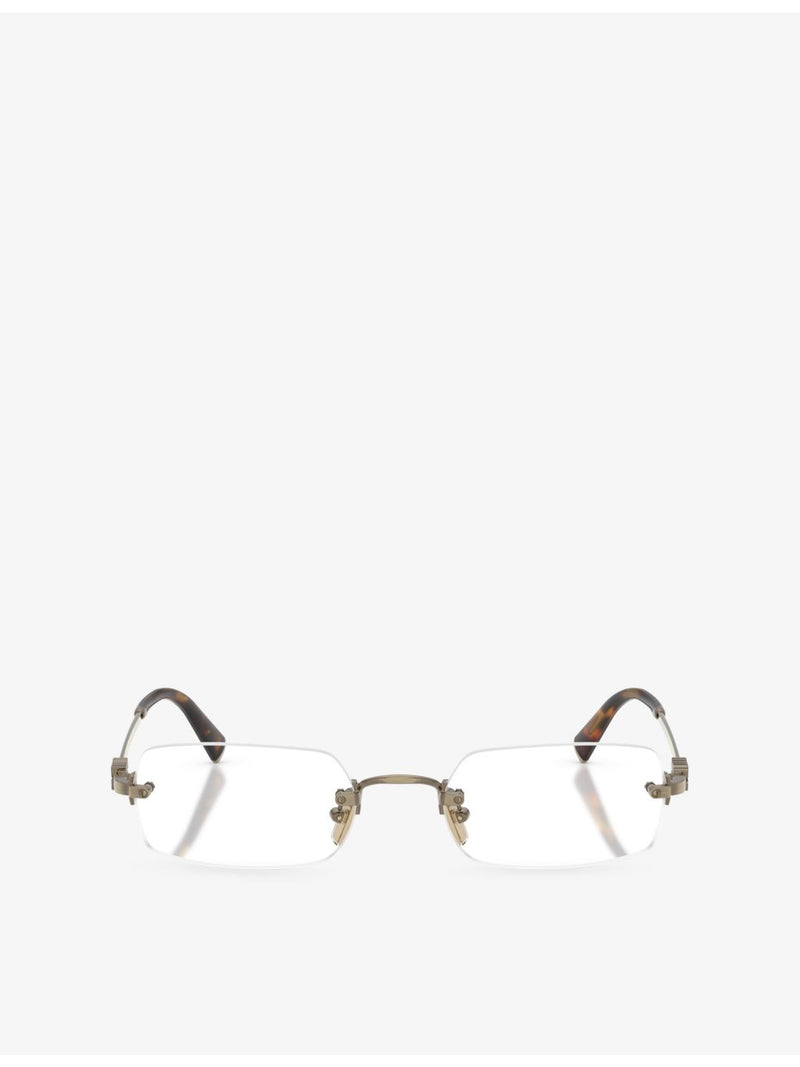 Miu Miu MU 50YV rectangle metal eyeglasses (British brand)