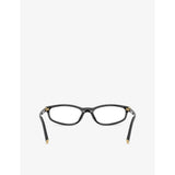 Miu Miu MU 01ZV acetate eyeglasses with oval frame - British product