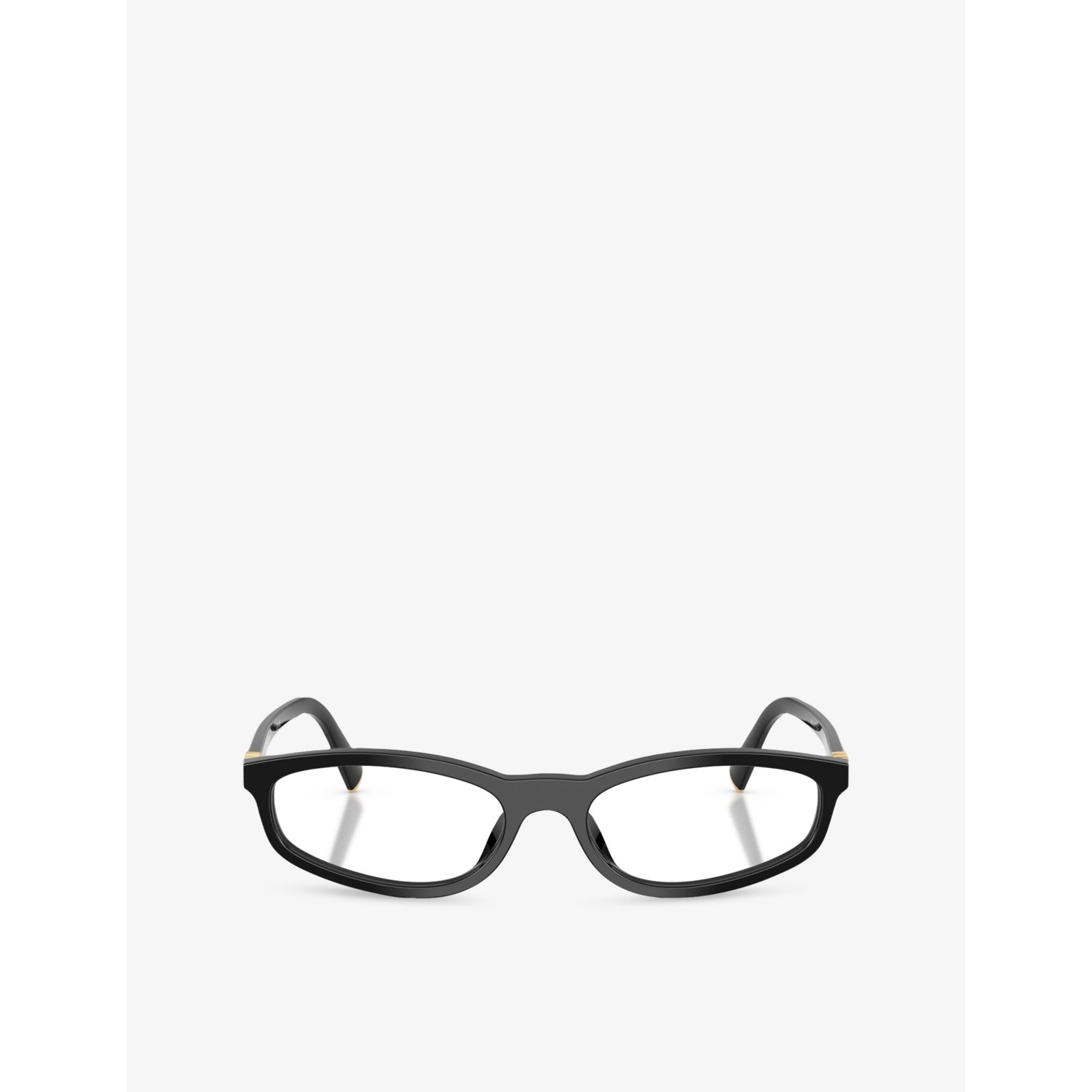 Miu Miu MU 01ZV acetate eyeglasses with oval frame - British product