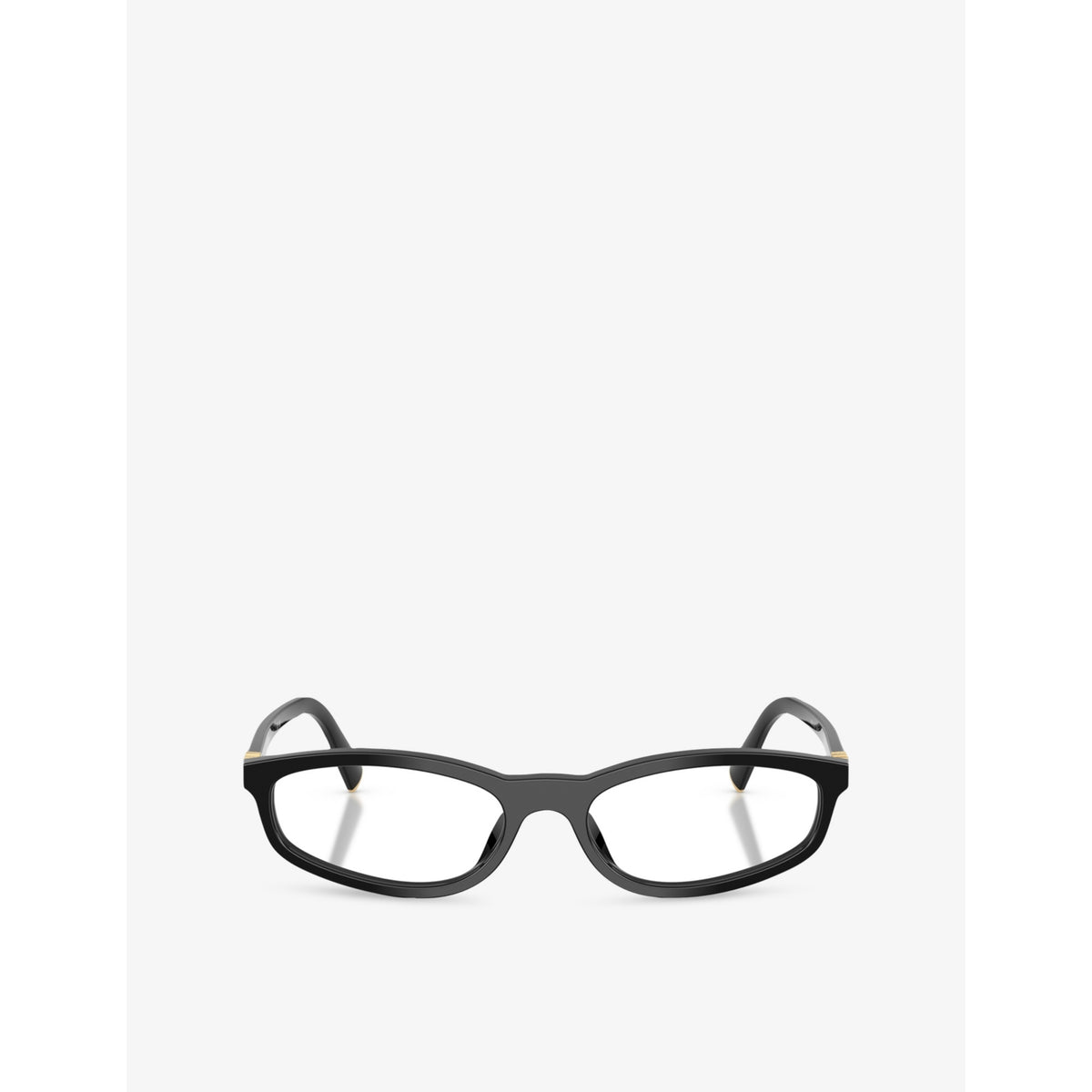 Miu Miu MU 01ZV acetate eyeglasses with oval frame - British product