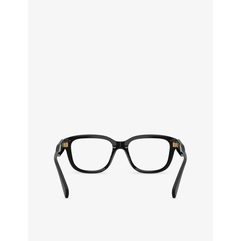 Miu Miu square acetate eyeglasses, plain lenses (British brand)