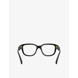 Miu Miu square acetate eyeglasses, plain lenses (British brand)