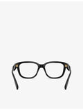 Miu Miu square acetate eyeglasses, plain lenses (British brand)
