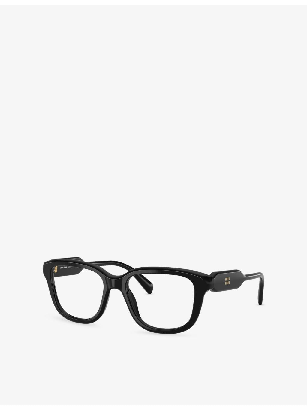 Miu Miu square acetate eyeglasses, plain lenses (British brand)