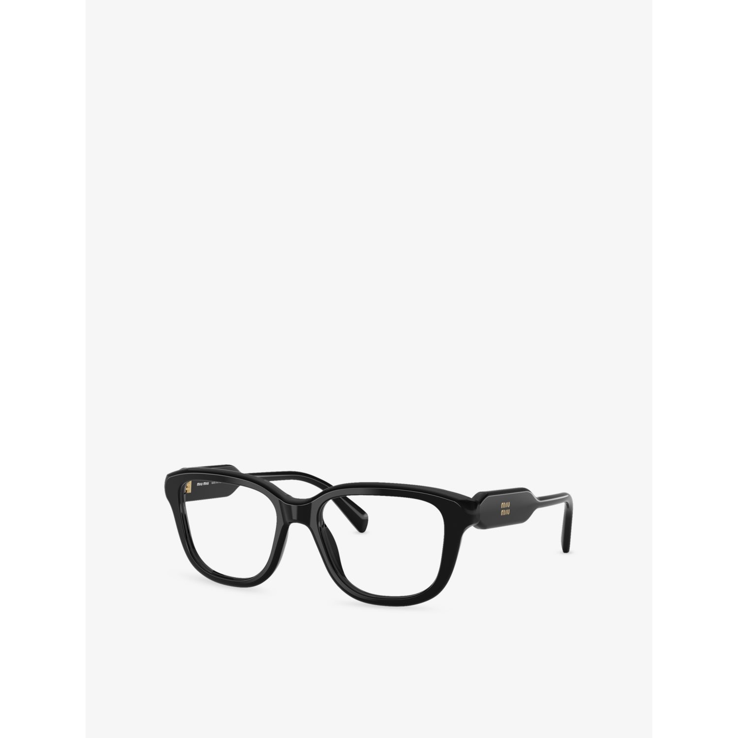 Miu Miu square acetate eyeglasses, plain lenses (British brand)