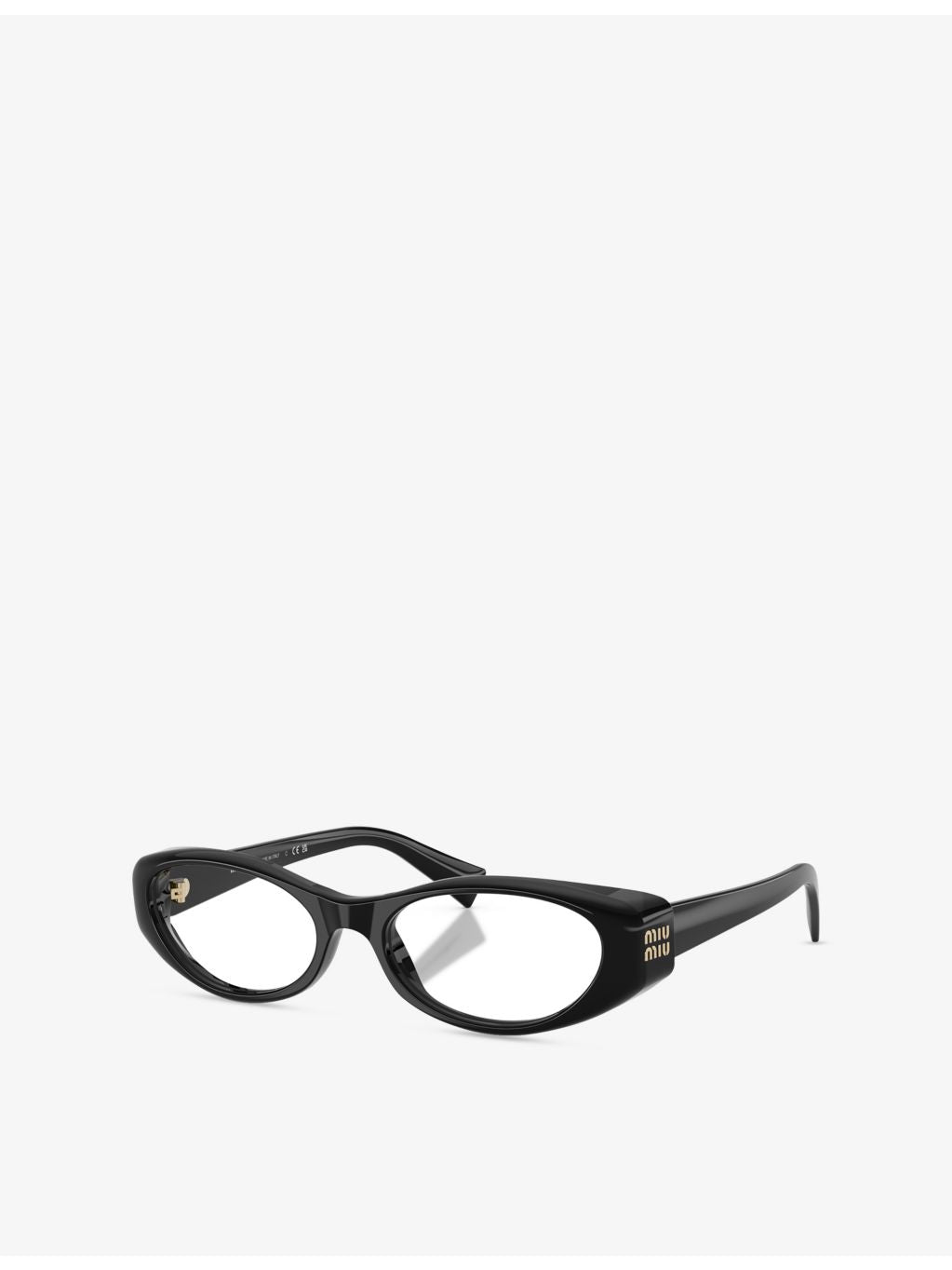 Miu Miu oval-frame acetate eyeglasses, UK version