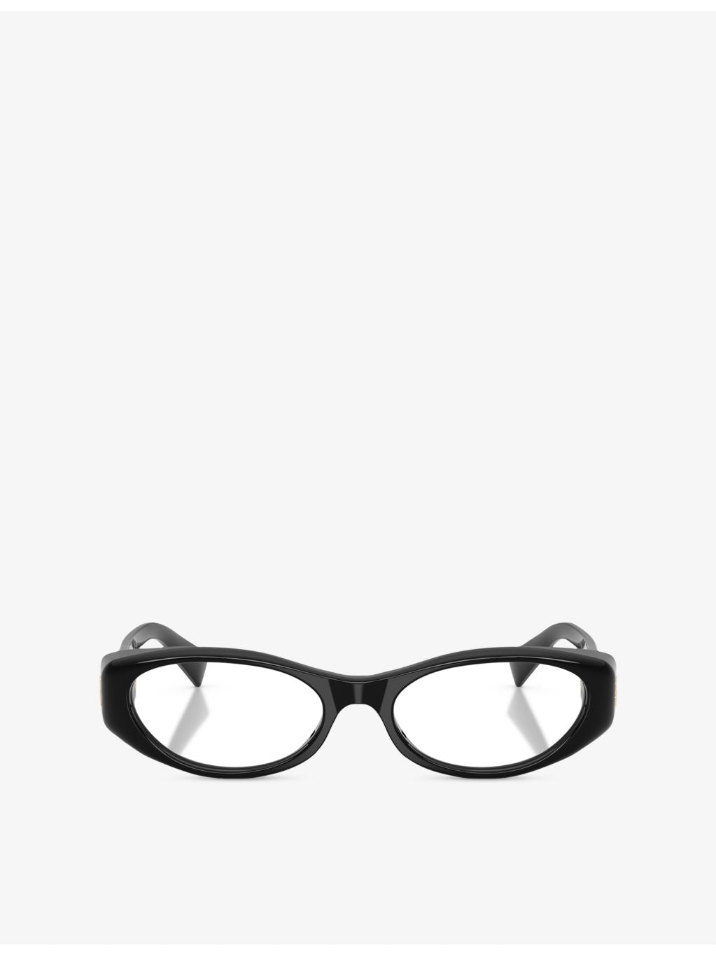 Miu Miu oval-frame acetate eyeglasses, UK version