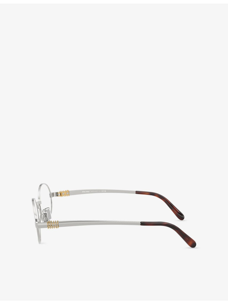 Miu Miu round-frame metal eyeglasses MU 50ZV (British brand)
