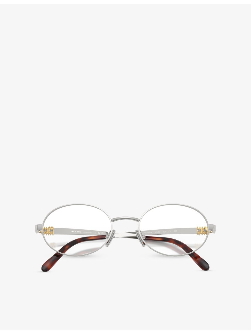 Miu Miu round-frame metal eyeglasses MU 50ZV (British brand)