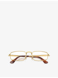 Ray-Ban RB3927V rectangle metal optical glasses, UK version