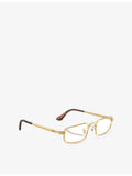Ray-Ban RB3927V rectangle metal optical glasses, UK version