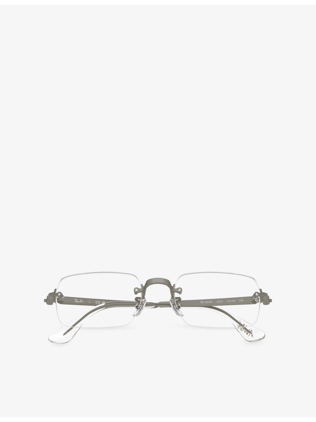 Ray-Ban RB3928V square metal optical glasses, imported from the UK