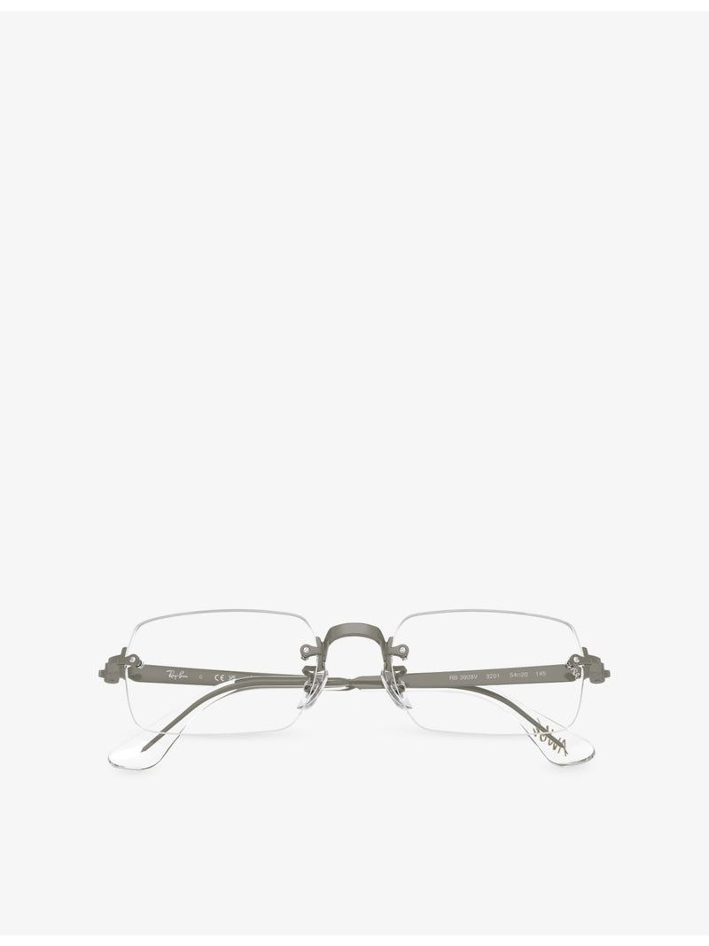 Ray-Ban RB3928V square metal optical glasses, imported from the UK