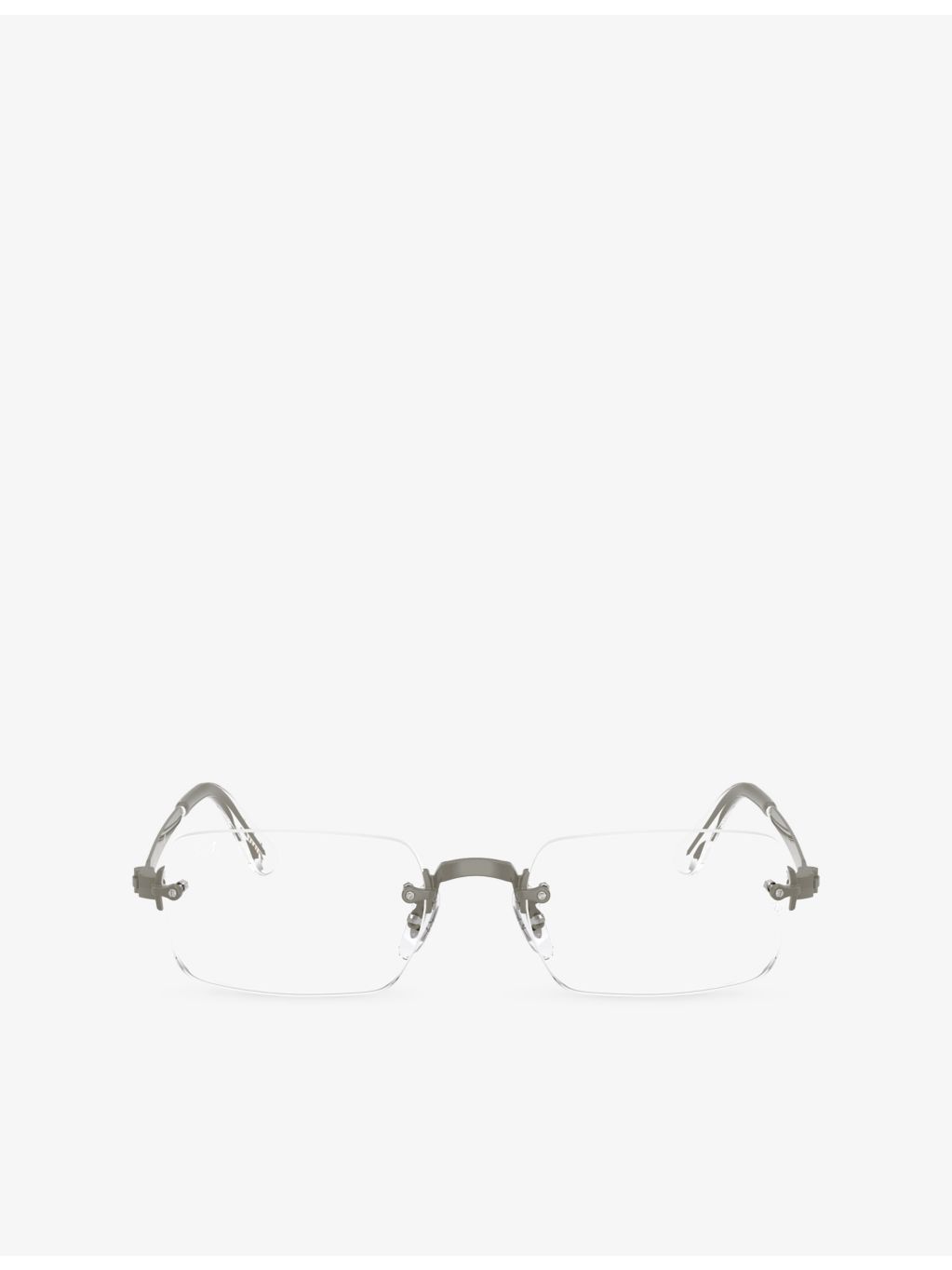 Ray-Ban RB3928V square metal optical glasses, imported from the UK