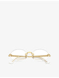 Ray-Ban x A$AP Rocky oval metal eyeglasses RB3929V (British brand)