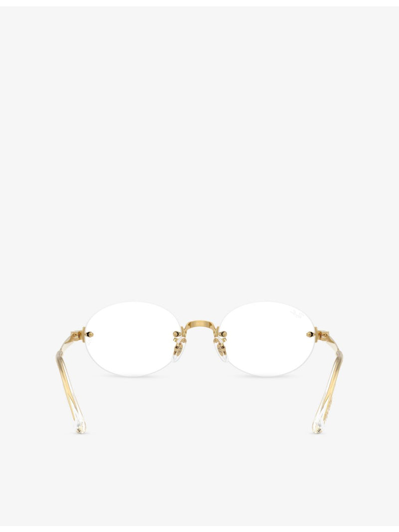 Ray-Ban x A$AP Rocky oval metal eyeglasses RB3929V (British brand)