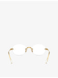 Ray-Ban x A$AP Rocky oval metal eyeglasses RB3929V (British brand)