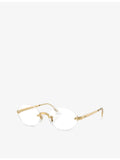 Ray-Ban x A$AP Rocky oval metal eyeglasses RB3929V (British brand)