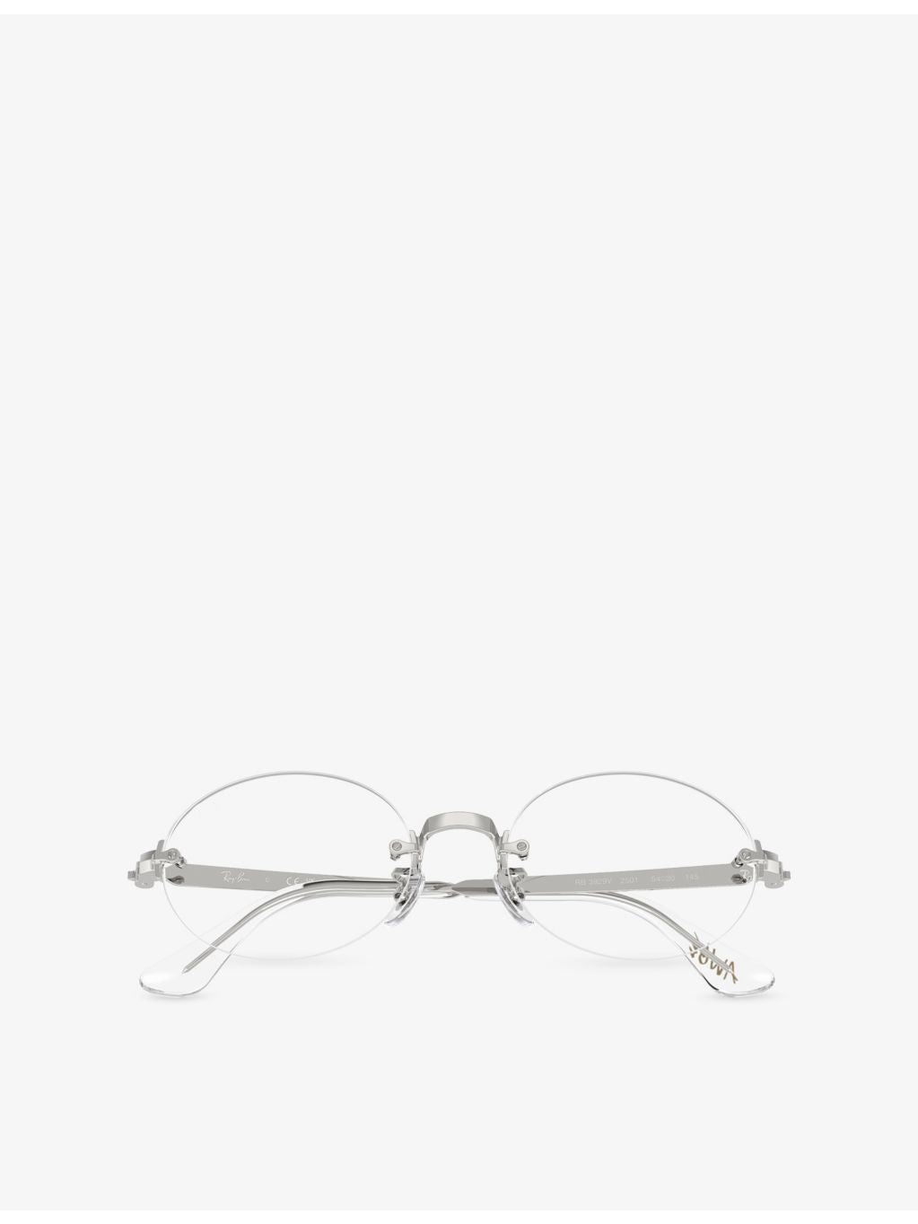 Ray-Ban RB3929V round metal optical glasses with demo lens, UK version