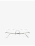 Ray-Ban RB3929V round metal optical glasses with demo lens, UK version