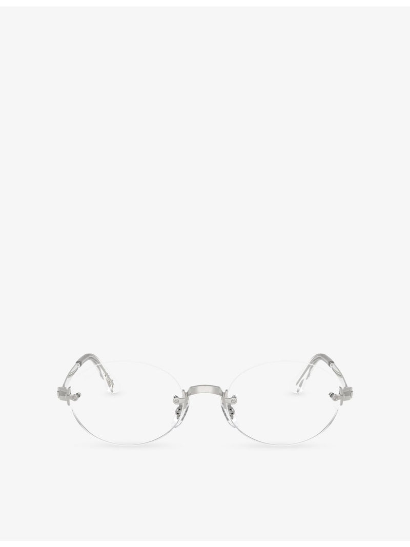 Ray-Ban RB3929V round metal optical glasses with demo lens, UK version