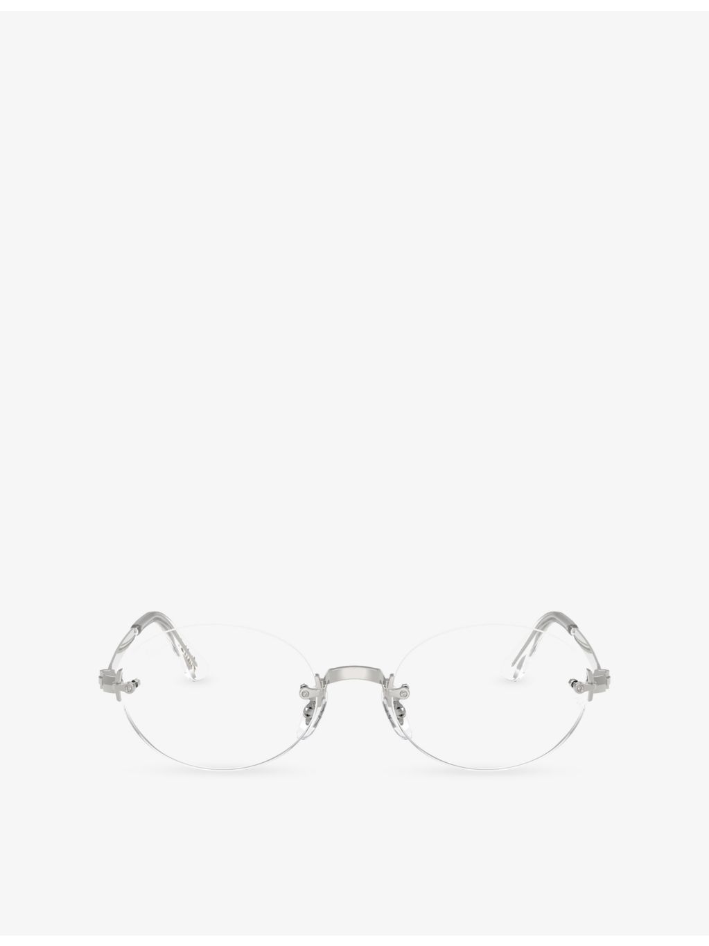Ray-Ban RB3929V round metal optical glasses with demo lens, UK version