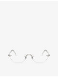 Ray-Ban RB3929V round metal optical glasses with demo lens, UK version