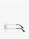 Ray-Ban RB3931V round-frame metal optical glasses - British product