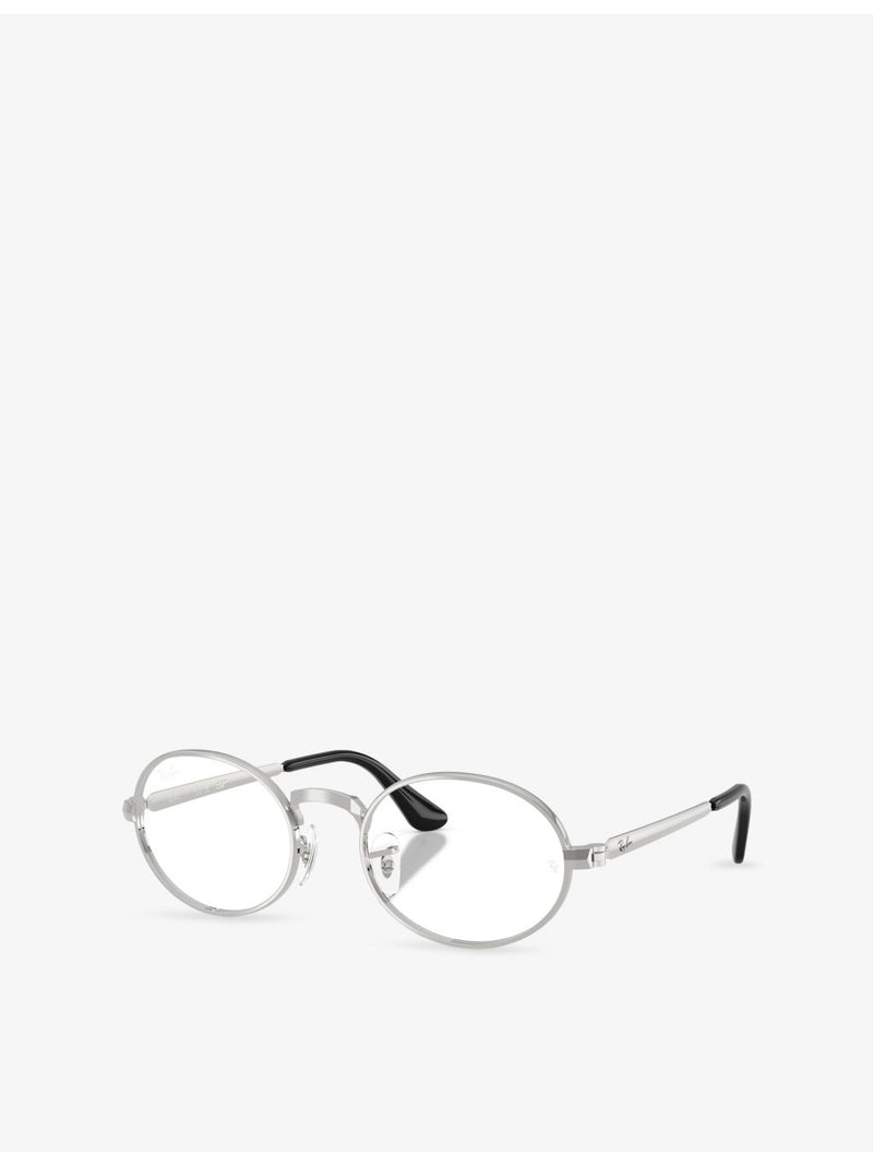 Ray-Ban RB3931V round-frame metal optical glasses - British product