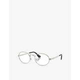 Ray-Ban RB3931V round-frame metal optical glasses - British product