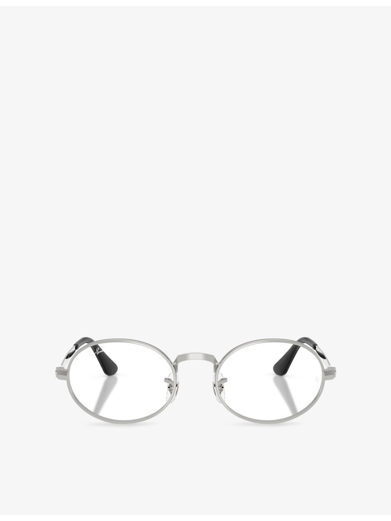 Ray-Ban RB3931V round-frame metal optical glasses - British product