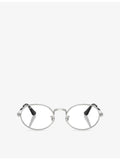 Ray-Ban RB3931V round-frame metal optical glasses - British product