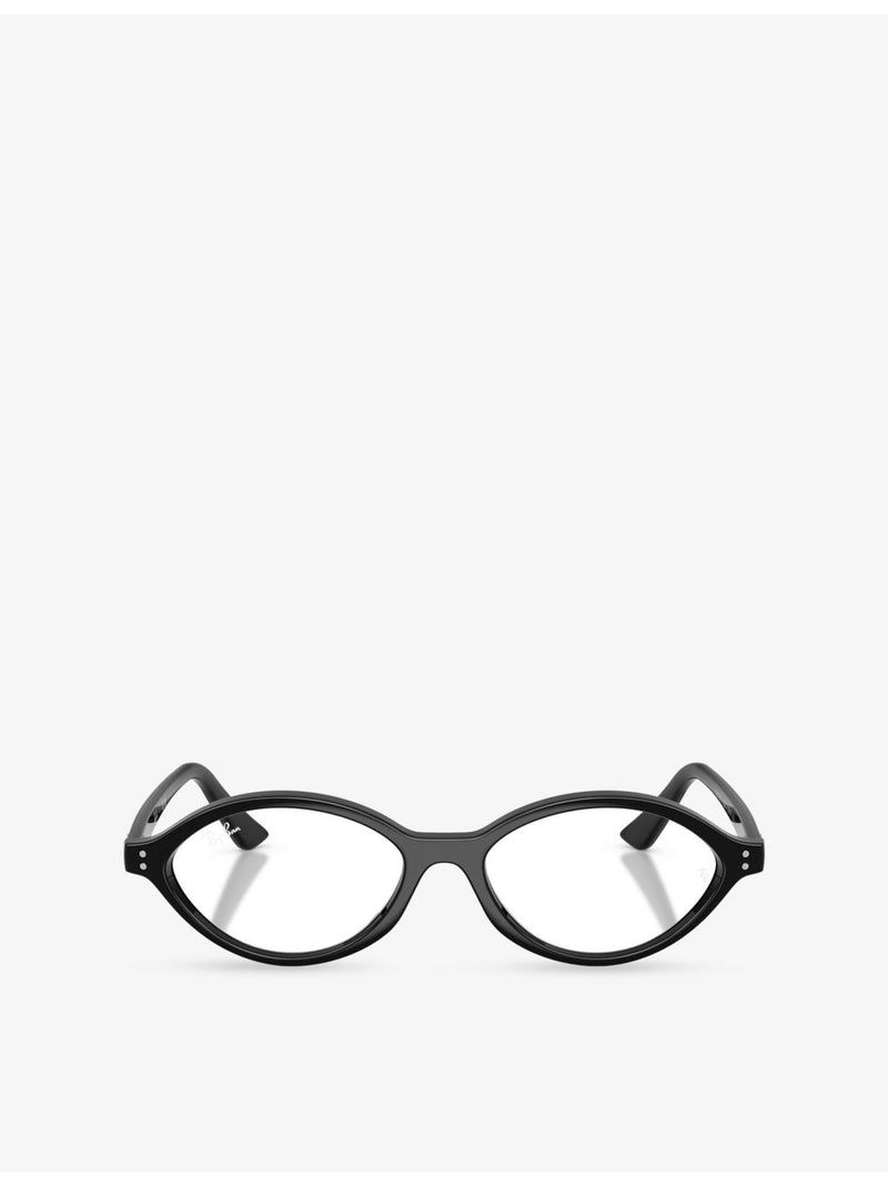 Ray-Ban RB7265 oval acetate optical glasses - British product