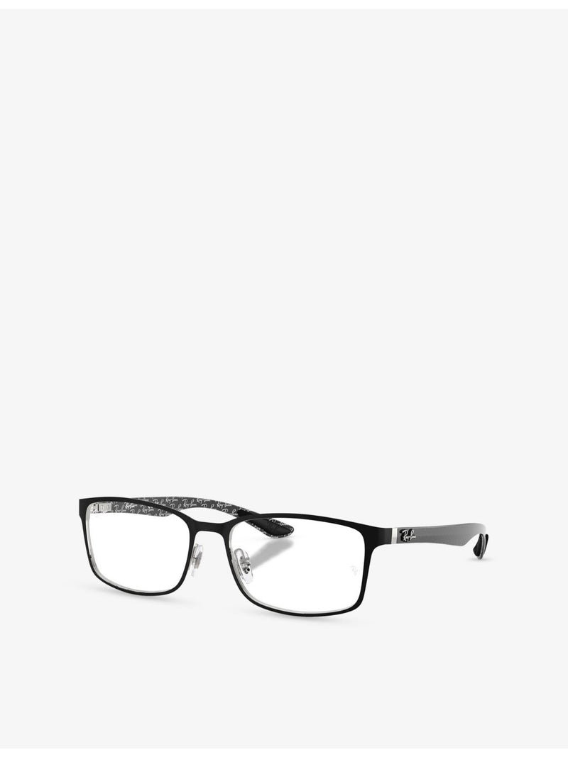 Ray-Ban RB8424 rectangle-frame acetate optical glasses, UK version