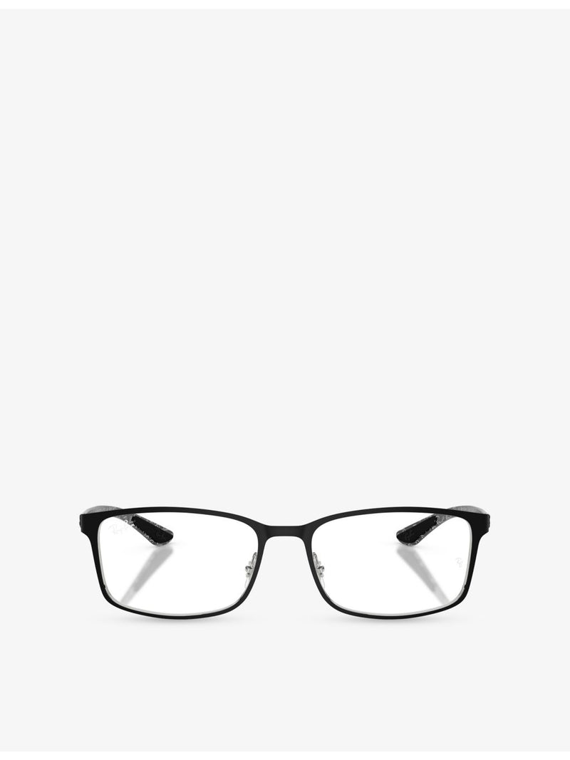 Ray-Ban RB8424 rectangle-frame acetate optical glasses, UK version