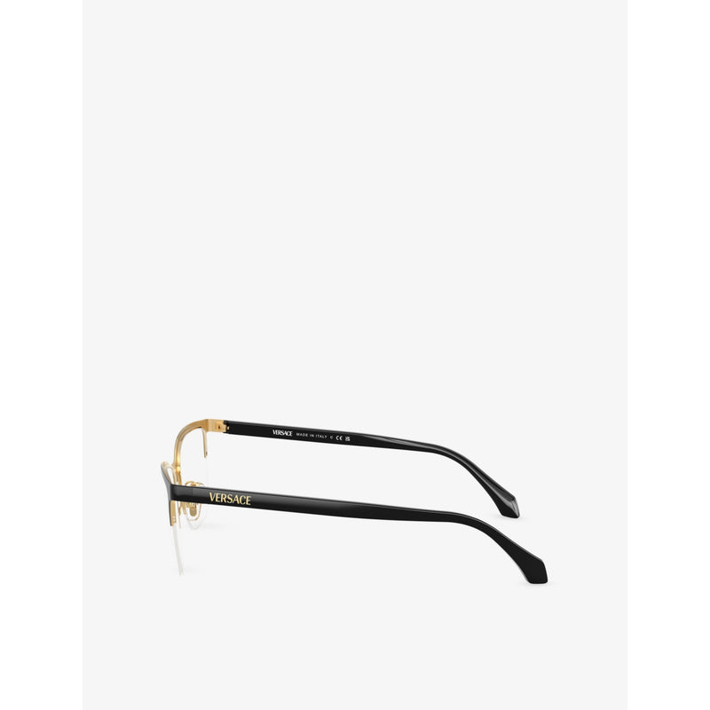 Versace VE1304 square-frame acetate optical glasses, imported from the UK