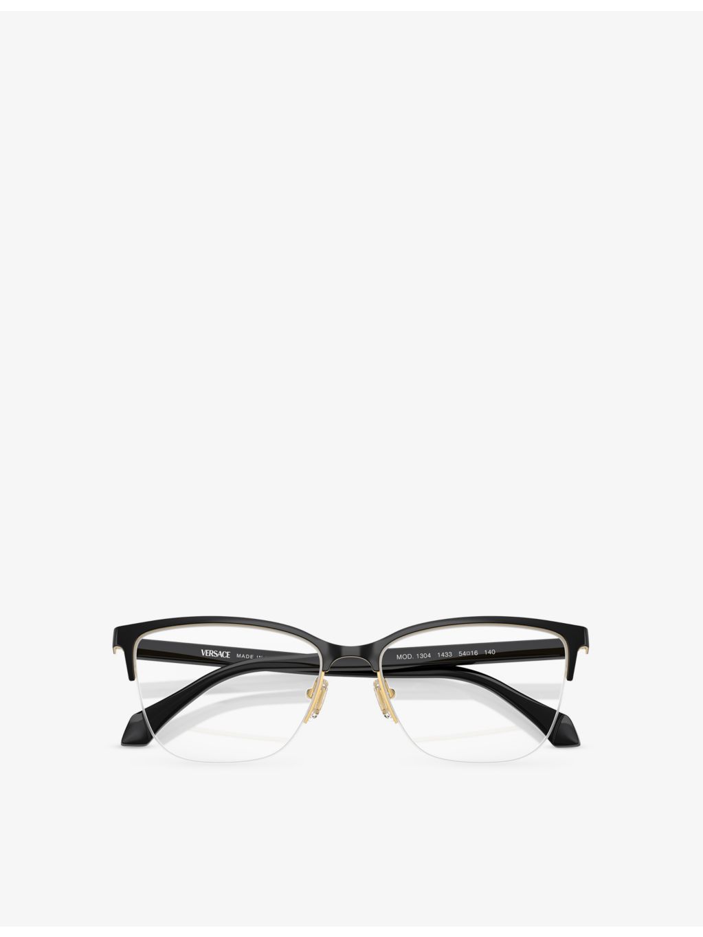 Versace VE1304 square-frame acetate optical glasses, imported from the UK