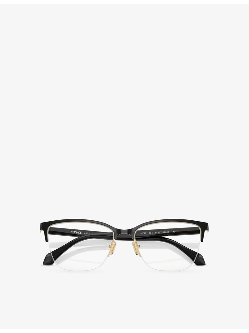 Versace VE1304 square-frame acetate optical glasses, imported from the UK