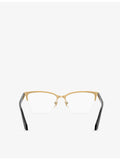 Versace VE1304 square-frame acetate optical glasses, imported from the UK