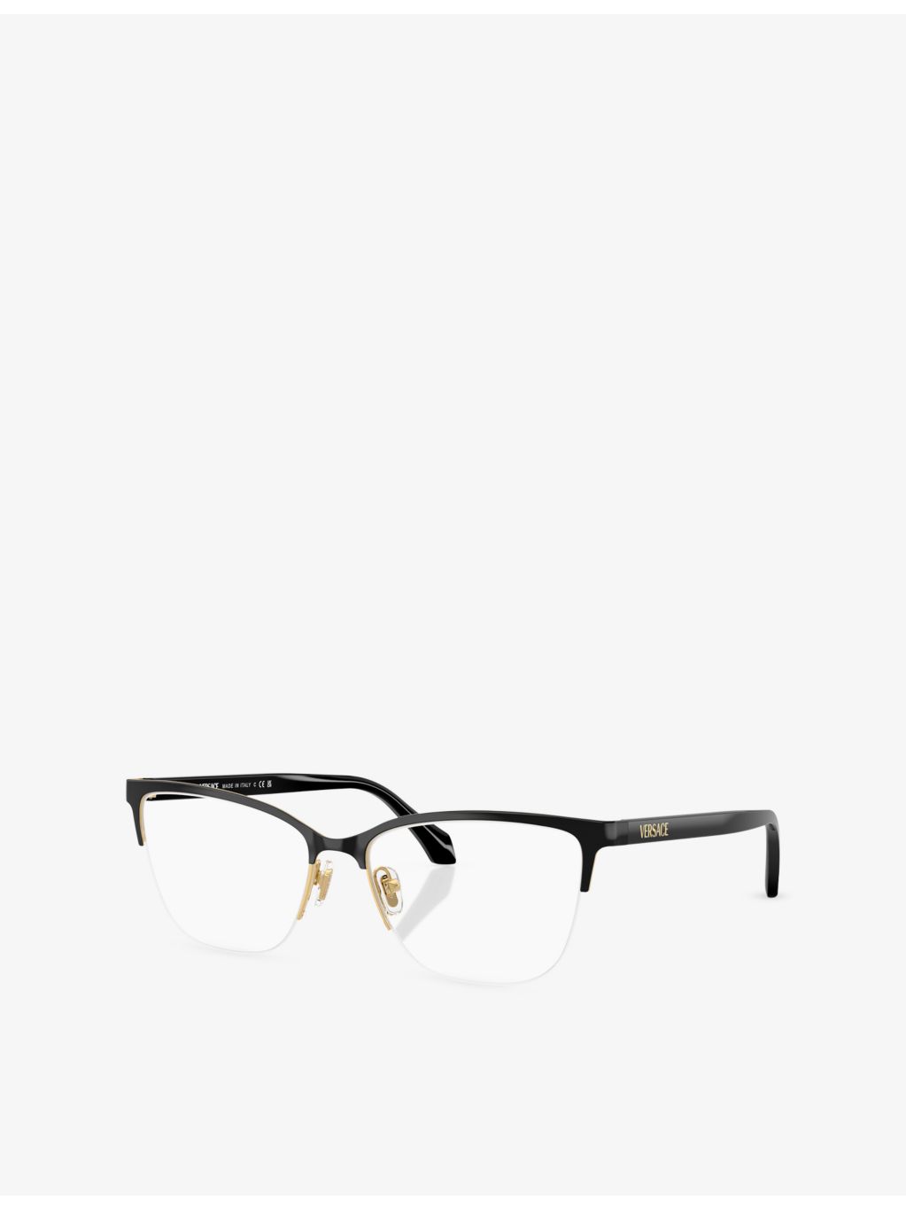 Versace VE1304 square-frame acetate optical glasses, imported from the UK