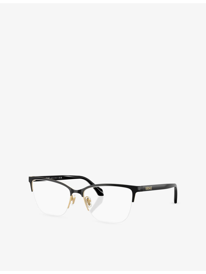 Versace VE1304 square-frame acetate optical glasses, imported from the UK