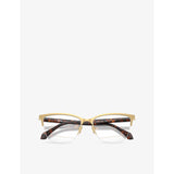 Versace VE1304 square-frame metal optical glasses (British brand)