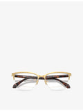 Versace VE1304 square-frame metal optical glasses (British brand)