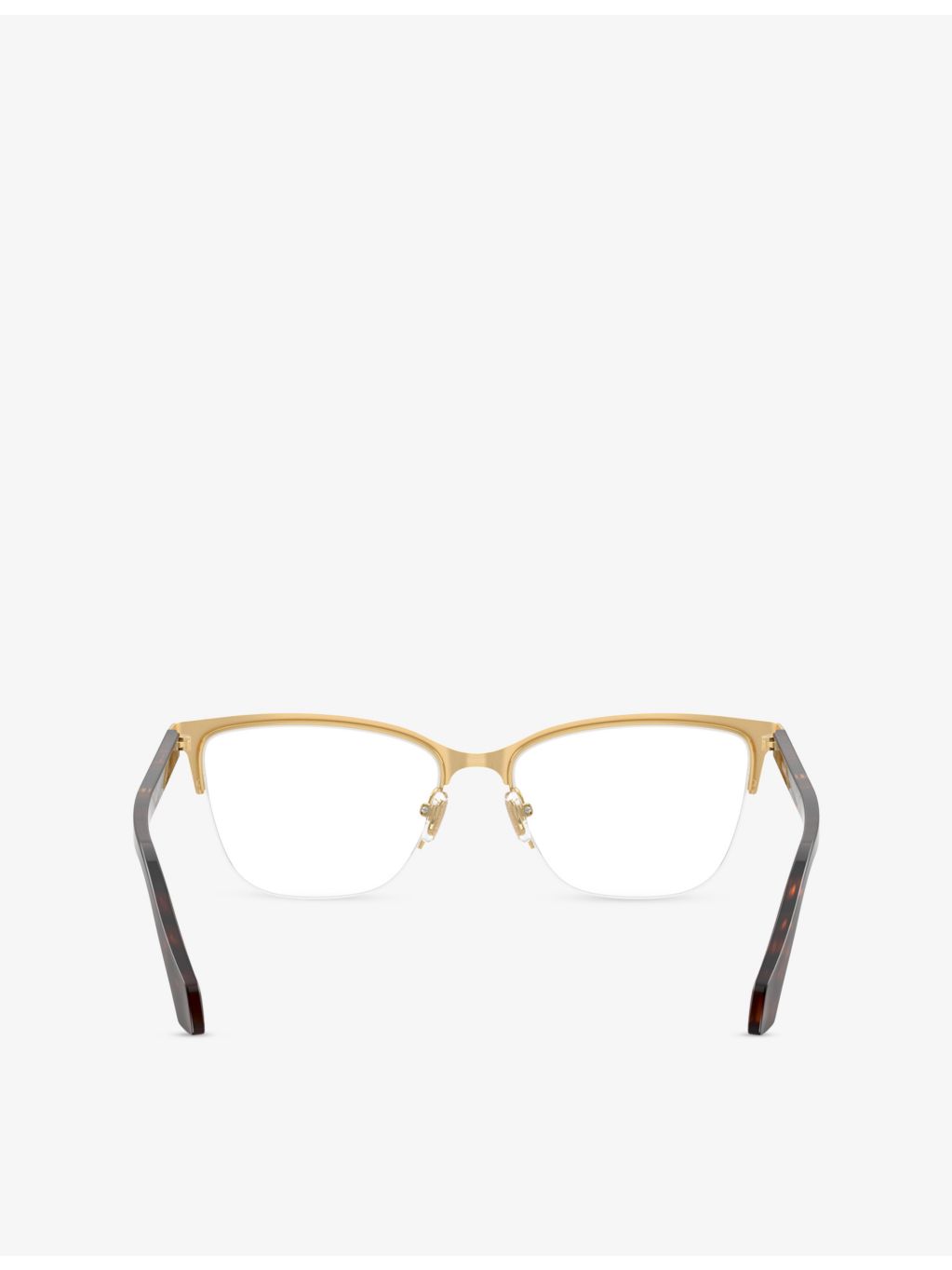 Versace VE1304 square-frame metal optical glasses (British brand)