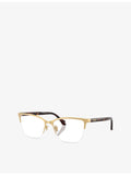 Versace VE1304 square-frame metal optical glasses (British brand)