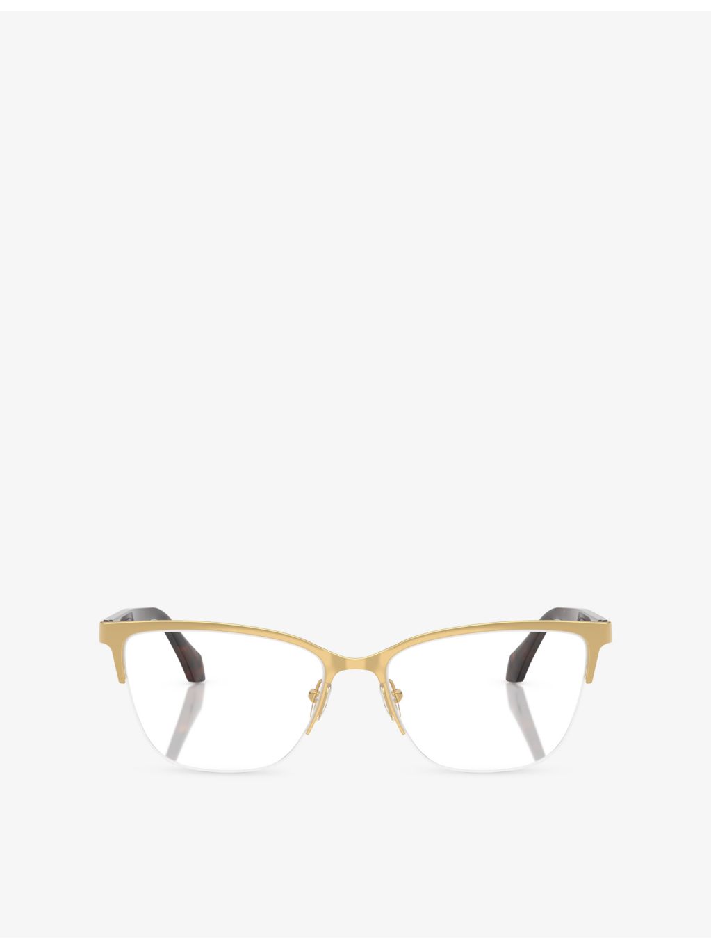 Versace VE1304 square-frame metal optical glasses (British brand)